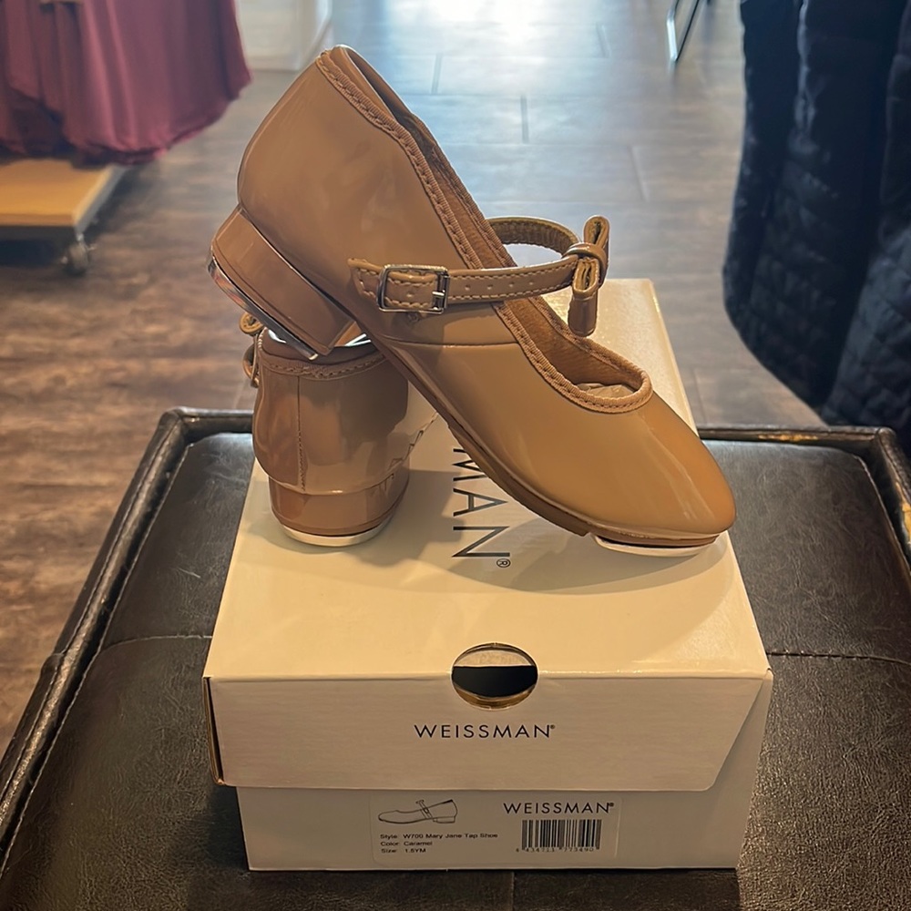 Weissman W700 Mary Jane, tap shoe Caramel